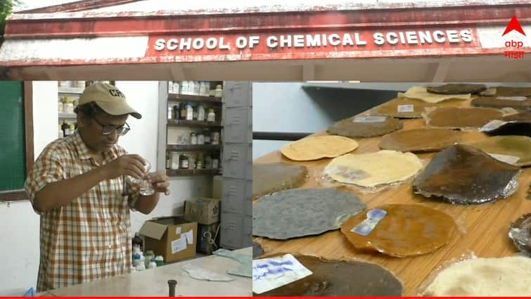 Nanded University Omprakash Yemul Invents Vegan Leather What exactly ist is marathi news  Vegan Leather : नांदेड विद्यापीठाने लावला शाकाहारी चामडीचा शोध; नेमकं काय आहे विगन लेदर?