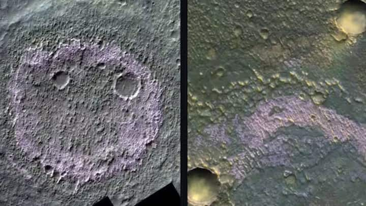 Smiley Face On Mars: મંગળની સપાટી પર એક સ્માઇલી ફેસ જોવા મળ્યો છે, જે એવું લાગે છે કે જાણે મંગળની સપાટી પર કોઈએ તેને કોતર્યો હોય. મંગળની સપાટી પર એક હસતો ચહેરો જોવા મળ્યો છે