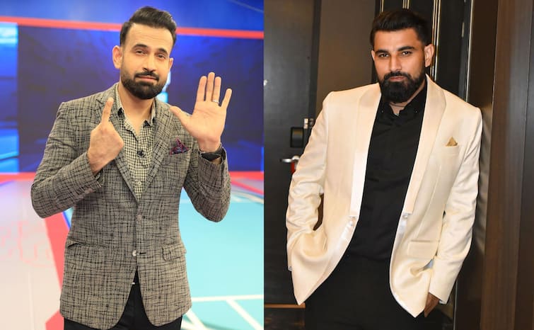 Former Indian Cricketer Irfan Pathan Reacts on Mohammed Shami Insta Post Mohammed Shami viral dapper look on Social Media मोहम्मद शमी के डैशिंग लुक पर आया इरफान पठान का रिएक्शन, जानें किस तरह की स्पीड स्टार की तारीफ