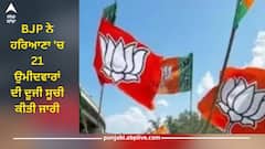 BJP ਨੇ ਹਰਿਆਣਾ 'ਚ 21 ਉਮੀਦਵਾਰਾਂ ਦੀ ਦੂਜੀ ਸੂਚੀ ਕੀਤੀ ਜਾਰੀ, ਦੋ ਮੁਸਲਿਮ ਚਿਹਰਿਆਂ 'ਤੇ ਖੇਡਿਆ ਦਾਅ
