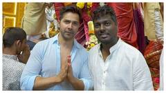 Varun, Atlee Seek Blessings At Lalbaughcha Raja. See Pics