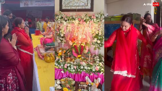 गणेश विसर्जन में जमकर नाचे देवोलीना के मुस्लिम पति शाहनवाज, प्रेग्नेंट एक्ट्रेस ने भी डांस कर दी बप्पा को विदाई, देखें वीडियो