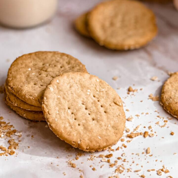 Digestive biscuits were originally made for people who suffer from constipation. These biscuits are easily digested and there is no harm in eating one or two biscuits with tea occasionally.