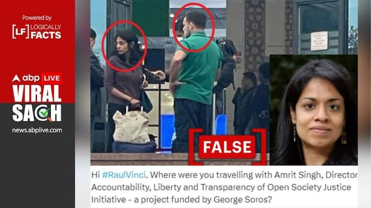 Fact Check Rahul Gandhi Journalist George Soros Manmohan Singh Amrit Singh Fact Check: Rahul Gandhi Image With Journalist Given False ‘George Soros’ Spin