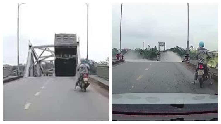 Dramatic bridge collapse in typhoon-hit Vietnam lorry cars fall into river watch video Shocking Video: இரண்டாக உடைந்த பாலம்! ஆற்றில் சரசரவென கவிழ்ந்த வாகனங்கள் - அதிர்ச்சி வீடியோ