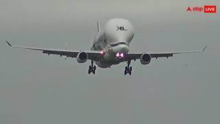 एयरपोर्ट पर उतरा व्हेल मछली जैसी शक्ल वाला प्लेन, देखते ही हैरान रह गए लोग