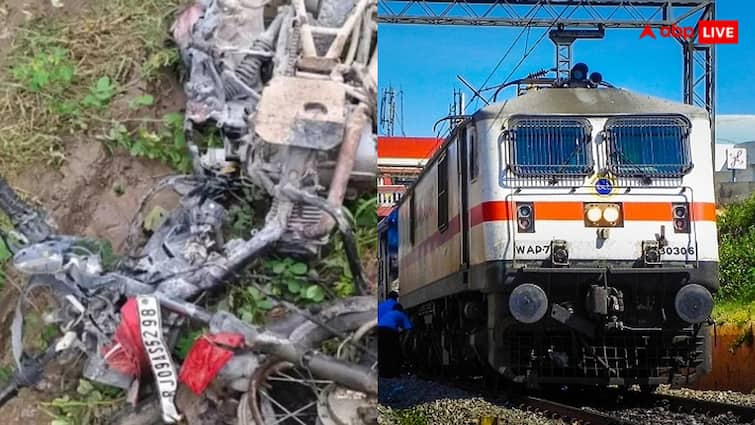कपासन में भी ट्रेन को पलटने की साजिश! रेलवे ट्रैक पर बाइक छोड़ भागा शख्स, टल गया बड़ा हादसा Train collided with a bike on the railway track in Kapasan Rajasthan after which the police registered a case कपासन में भी ट्रेन को पलटने की साजिश! रेलवे ट्रैक पर बाइक छोड़ भागा शख्स, टल गया बड़ा हादसा