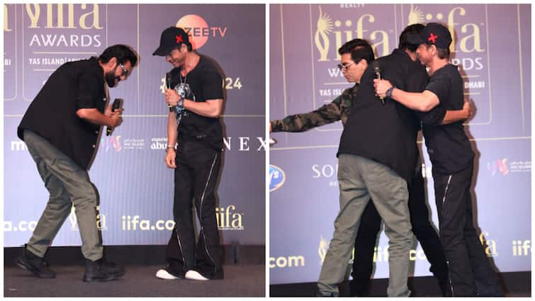 Shah Rukh Khan Reacts To Rana Daggubati Gesture Of Touching His Feet As 'South Indian' Culture At IIFA Event WATCH Shah Rukh Khan Reacts To Rana Daggubati's Sweet Gesture Of Touching His Feet As 'South Indian' Culture, WATCH