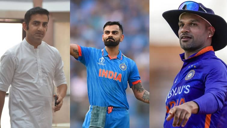 team india head coach gautam gambhir calls virat kohli as shahenshah of cricket shikhar dhawan chose sachin tendulkar as mister perfectionist Virat Kohli Shahenshah: विराट कोहली हैं 'शहंशाह' तो युवराज सिंह को मिली ये उपाधि, गंभीर-धवन ने खेला मजेदार खेल