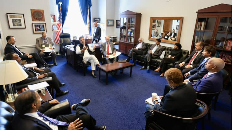 Rahul Gandhi Interacts With College students, Indian Diaspora In Washington DC Throughout US Go to: In Pics