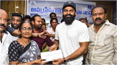 విజయవాడ అమ్మ అనాథాశ్రమానికి వెళ్లి మరీ విరాళం అందజేసిన సాయి దుర్గా తేజ్...