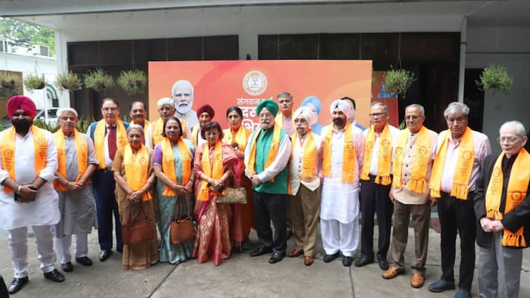 BJP Inducts 19 Eminent Personalities As Part Of Membership Campaign Former Bureaucrats Ambassadors On List Former Bureaucrats, Ex-Servicemen, Others Join BJP	As Part Of Membership Campaign