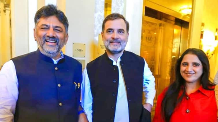 Karnataka CM Row DK Shivakumar Meets Rahul Gandhi In US During Personal Trip Amid Karnataka CM Row, DK Shivakumar Meets Rahul Gandhi In US During 'Personal' Trip