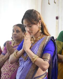 अंकिता लोखंडे ने फैमिली संग की गौरी गणपति की पूजा, फिर पति विक्की संग किए जैन मंदिर के दर्शन... देखें तस्वीरें