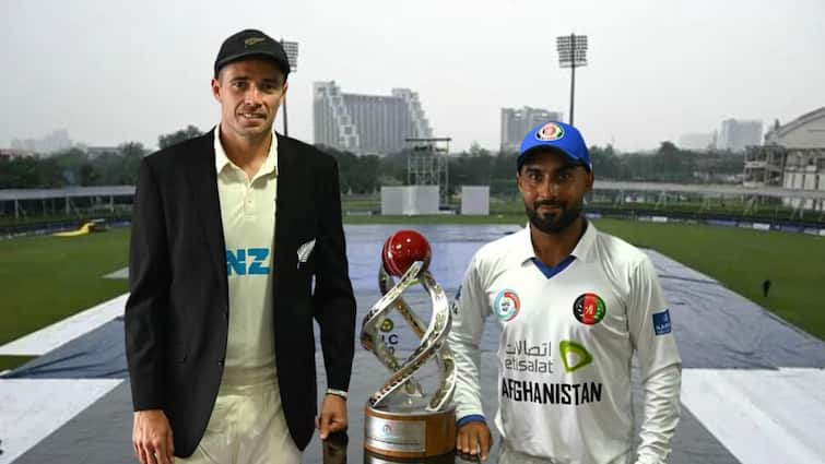 AFG vs NZ Test Organised During Rainy Season In Greater Noida To Make Money Claims Afghanistan vs New Zealand Day-3 Called Off marathi news  तिसरा दिवसही रद्द! 'पैसे कमावण्यासाठी नोएडामध्ये मॅच...’ अफगाणिस्तान-न्यूझीलंड कसोटीत धक्कादायक खुलासा