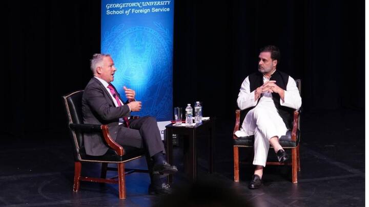 Rahul Gandhi also interacted with students and teachers at the University of Texas and he addressed the members of the Indian diaspora in Dallas. (Image credit: X@INCIndia)