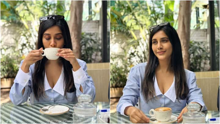 Nabha Natesh Latest Photos: నభా నటేష్ బాస్ లేడీ టైపులో రెడీ అయితే... అదీ కూల్ వెదర్‌లో కాఫీ ఎంజాయ్ చేస్తే... ఆ ఫోటోలు ఎలా ఉంటాయో ఓ లుక్ వేయండి. (Image Courtesy: nabhanatesh / Instagram)