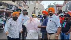 अमेरिका में राहुल गांधी के बयान के खिलाफ कानपुर में प्रदर्शन, सिख नेताओं ने फूंका पुतला