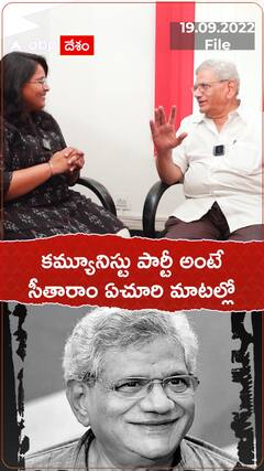 కమ్యూనిస్టు పార్టీ అంటే సీతారాం ఏచూరి మాటల్లో.