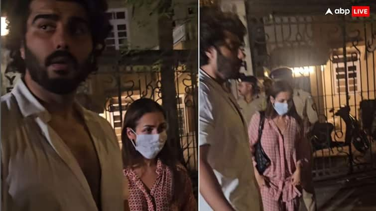 Malaika Arora Leaves Father Home With Arjun Kapoor video viral मुश्किल समय में मलाइका अरोड़ा के साथ खड़े हैं अर्जुन कपूर, पिता के घर से लेकर आए