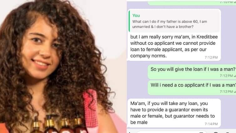 Mumbai Entrepreneur Simran Sainani Slams KreditBee For Loan Denial Without Male Guarantor Mumbai Entrepreneur Slams KreditBee For Loan Denial Without Male Guarantor; Check Details