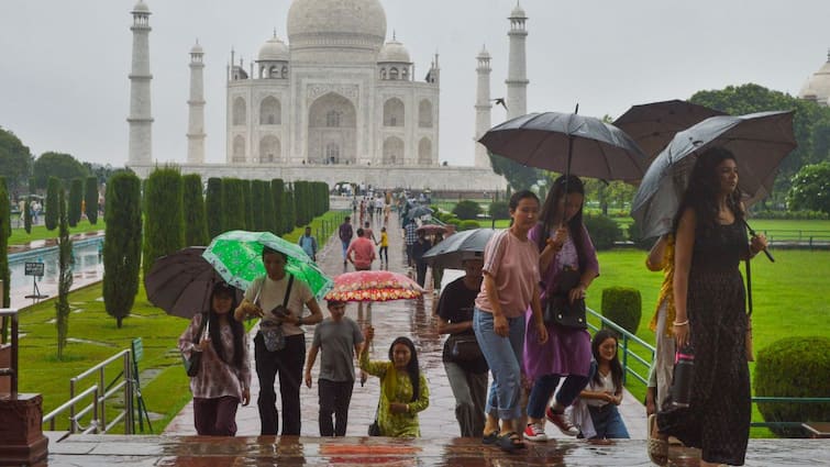 Rain Updates 2 Dead In MP 6 Trapped Under Debris Aligarh, Schools Shut In UP Districts IMD Red Alert Weather Forecast Rain Mayhem: 2 Dead In MP, 6 Trapped In Aligarh; Schools Shut In Various UP Districts Amid IMD's Red Alert