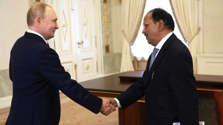 NSA Ajit Doval Meets Russian Prez In Moscow Putin Proposes Bilateral Meet With PM Modi In Kazan october brics summit Ajit Doval Meets Russian Prez In St Petersburg, Putin Proposes Bilateral Meet With PM Modi In Kazan Next Month