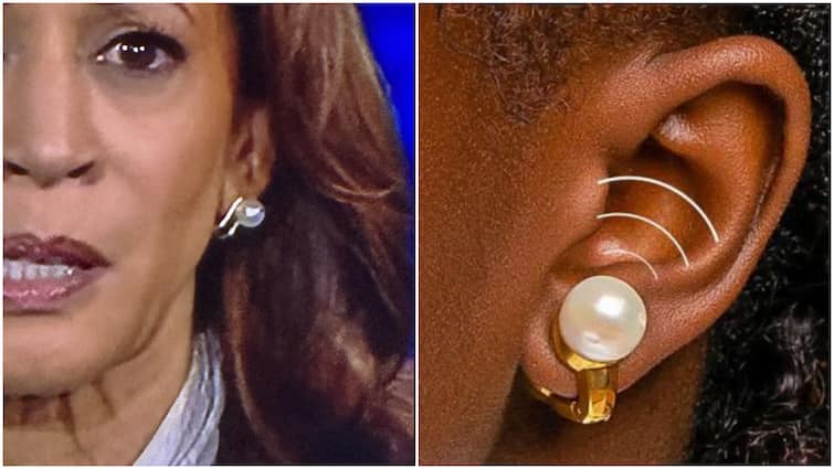 Kamala Harris Pearl Earrings Wore During Presidential Debate Divided Netizens As They Were Believed Them To Be Hearing Aids Was Harris Wearing 'Earring Earphones' During Debate With Trump? Bizarre Claim Sets Social Media Abuzz