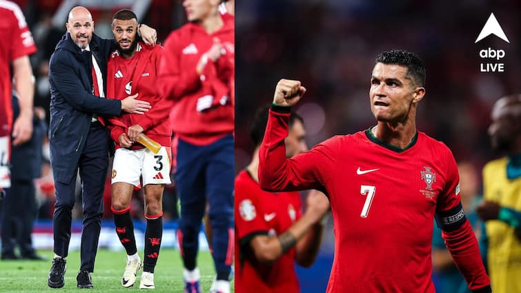 Manchester United manager Erik ten Hag responds to Cristiano Ronaldo comments EPL Erik ten Hag On Ronaldo: সৌদি আরবে বসে এসব কথা বলার অর্থ কী! রোনাল্ডোকে আক্রমণ ম্যান ইউ ম্যানেজারের