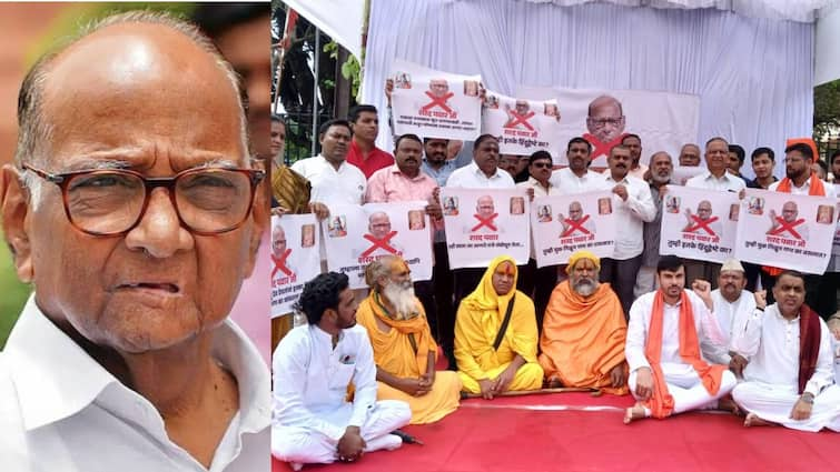 BJP leader Tushar Bhosale Serious allegations Threat to Hinduism from Sharad Pawar Nashik Maharashtra Marathi News Sharad Pawar : 'थोरल्या पवारांपासून हिंदू धर्माला धोका'; भाजपचा गंभीर आरोप, नाशिकमध्ये पुकारलं आंदोलन