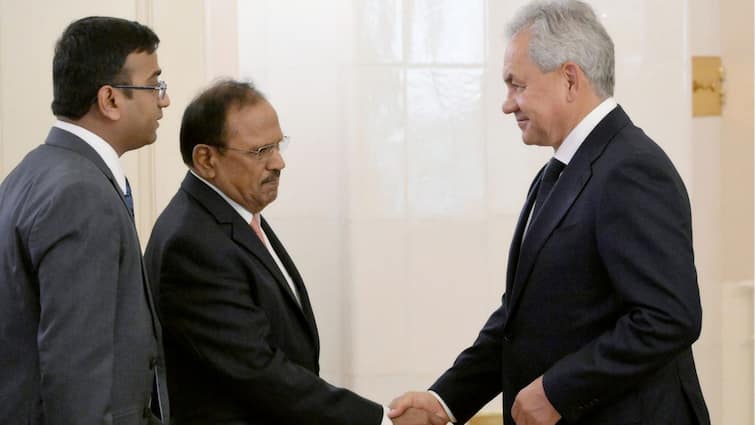 NSA Doval Holds Talks With Russian Counterpart Sergey Shoigu Amid Calls For India's Role In Peace Talks NSA Doval Holds Talks With Russian Counterpart Sergey Shoigu Amid Calls For India's Role In Peace Talks