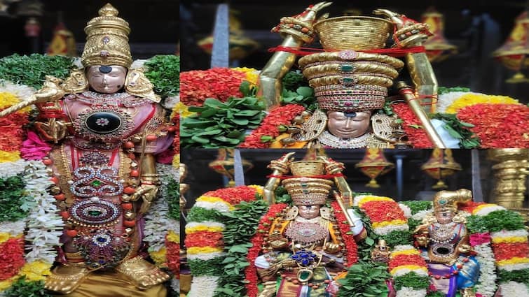 Meenakshiyaman temple sand Leela was held in Madurai as a tribute to Lord Shiva food Meenakshiyamman temple ; சிவபெருமான் பிட்டுக்கு மண்சுமந்த லீலை ; மதுரையில் நடைபெற்ற ஸ்வாரசியம் !