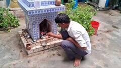 नंदी बाबा की पूजा-अर्चना करने उमड़ी लोगों की भीड़, शरबत पीते वीडियो हुआ था वायरल