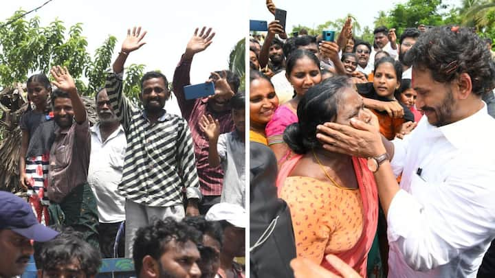 YS Jagan in Pithapuram News: వైఎస్ జగన్ మోహన్ రెడ్డి పవన్ కల్యాణ్ సొంత నియోజకవర్గంలో పర్యటించి ఏలేరు నది వరద ప్రభావిత ప్రాంతాలను పరిశీలించారు.