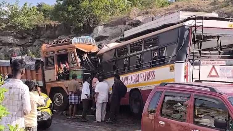 Andhra Pradesh Accident 7 Killed 30 Injured In Bus-Lorry Collision In Chittoor CM Naidu Takes Stock Of Situation Andhra Pradesh: 7 Killed, 30 Injured In Bus-Lorry Collision In Chittoor, CM Naidu Takes Stock Of Situation