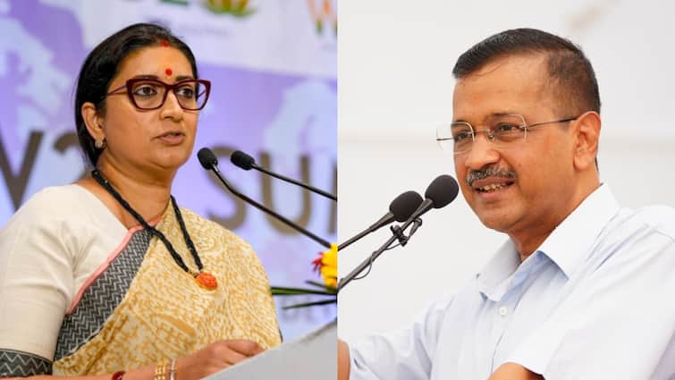 Delhi Election 2025 Smriti Irani BJP membership campaign CM Face against Arvind Kejriwal  स्मृति ईरानी की सक्रियता से बढ़ी सियासी हलचल, दिल्ली में अरविंद केजरीवाल के खिलाफ बनेंगी BJP की सीएम फेस?