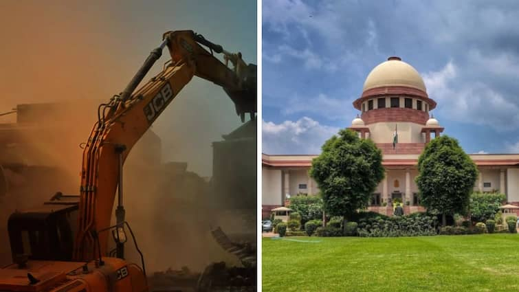 Supreme Court once again criticised the concept of bulldozer justice in the country Supreme Court on Bulldozer Action : बुलडोझर कारवाई म्हणजे देशाच्या कायद्यांवर बुलडोझर चालवण्यासारखे; सर्वोच्च न्यायालयाकडून कडक ताशेरे