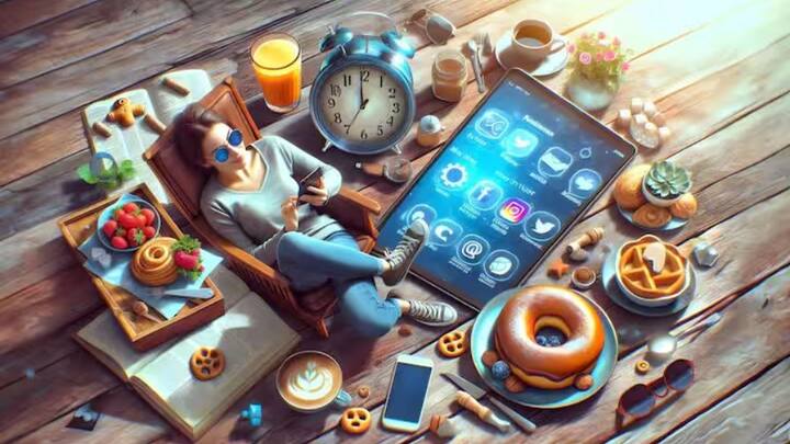 ਸਕਰੀਨਾਂ ਅਤੇ ਸੋਸ਼ਲ ਮੀਡੀਆ ਤੋਂ 15 ਮਿੰਟ ਦੂਰ ਰਹੋ ਅਤੇ ਕੁਝ ਗੈਰ-ਡਿਜੀਟਲ ਗਤੀਵਿਧੀ ਵਿੱਚ ਸਮਾਂ ਬਿਤਾਓ। ਇਹ ਤਣਾਅ ਨੂੰ ਘਟਾਉਂਦਾ ਹੈ, ਕਿਉਂਕਿ ਇਹ ਤੁਹਾਨੂੰ ਡਿਜੀਟਲ ਸੰਸਾਰ ਦੀ ਉਲਝਣ ਤੋਂ ਬਾਹਰ ਕੁਝ ਬਿਹਤਰ ਕਰਨ ਵਿੱਚ ਮਦਦ ਕਰਦਾ ਹੈ।