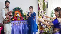 Ankita Lokhande : अंकिता लोखंडेने केली बाप्पाची पूजा; मराठमोळा लूक होतोय व्हायरल!