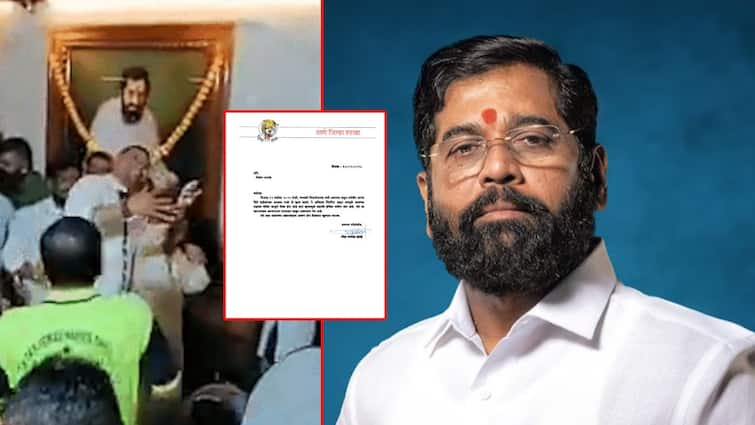 Eknath Shinde strict action on self Notes scattered in Anand Dighe ashram and Expulsion of Shiv Sena स्व. आनंद दिघेंच्या आश्रमात नोटा उधळल्या, शिंदेंना जिव्हारी; शिवसेना पदाधिकाऱ्यांची हकालपट्टी