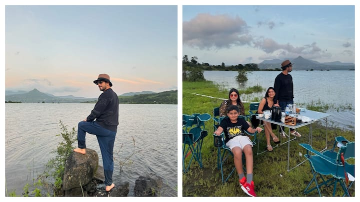 Actor Arjun Bijlani has shared pictures from his recent Lonavala trip with his wife and son on Saturday