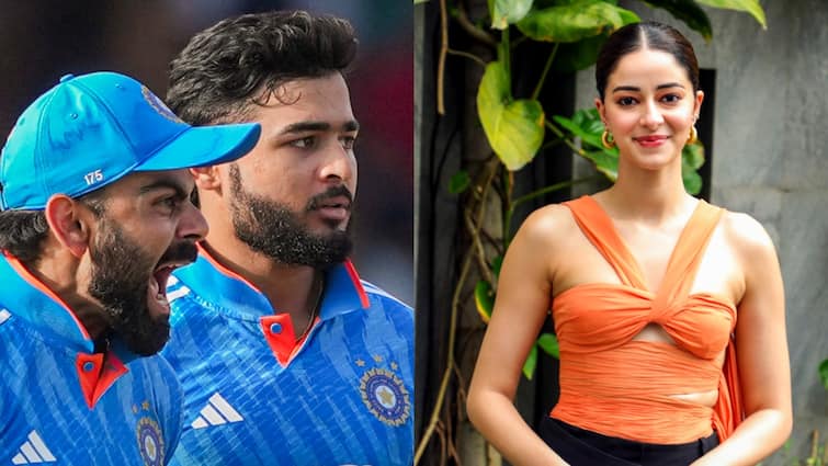 Bollywood actress Ananya Panday told Virat Kohli his celebrity crush fans sad for Indian all rounder Riyan Parag Watch reaction Watch: अनन्या पांडे ने विराट कोहली को बताया 'सेलिब्रिटी क्रश', रियान पराग को लेकर उदास हुए फैंस  