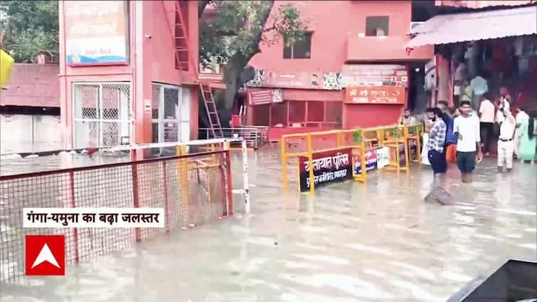 Prayagraj News: Rising Water Level Turns Alarming As It Reaches Hanuman Temple | ABP News