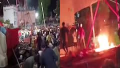 तोड़फोड़, पत्थरबाजी, स्टेज को फूंका... बिहार में माही-मनीषा के प्रोग्राम में ये क्या हो गया? VIDEO