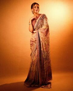 Triptii Dimri Charms With Her Ethereal Look In A Designer Saree; SEE PICS