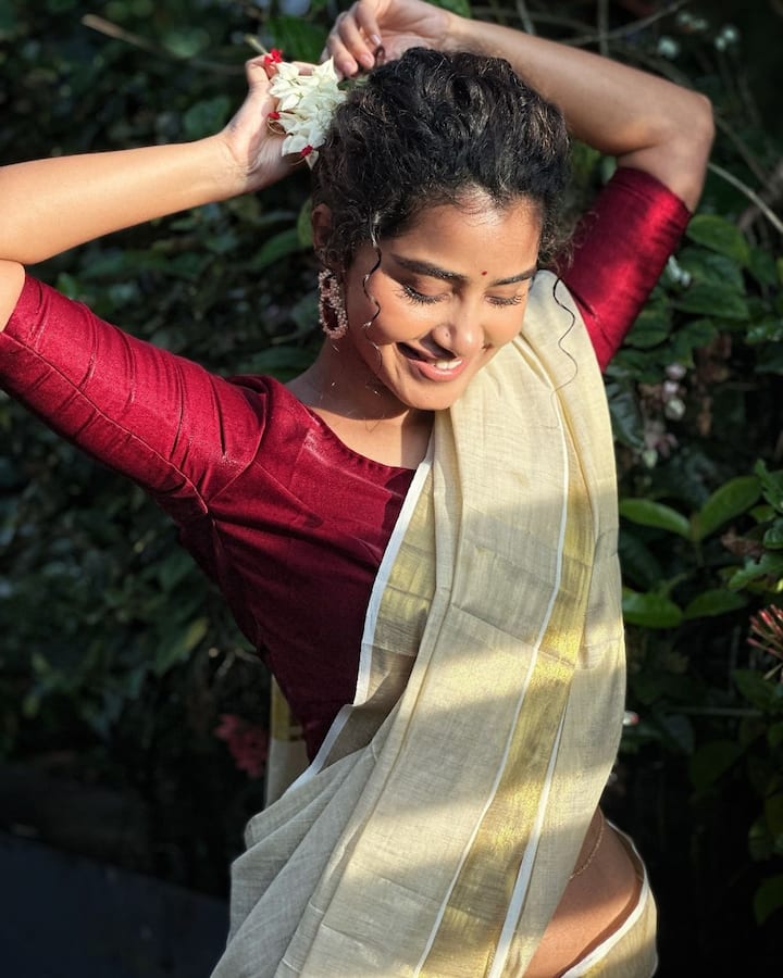 ప్రస్తుతం ఈ ముద్దుగుమ్మ ఫోటోలు సోషల్ మీడియాలో తెగ వైరల్ అవుతున్నాయి. Photo Credit: Anupama Parameswaran/Instagram