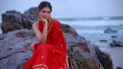 Malavika Mohanan : మాళవిక మోహనన్ ఓనమ్ లుక్.. వైట్ శారీలో కాకుండా రెడ్ డ్రెస్​లో సెలబ్రేషన్స్