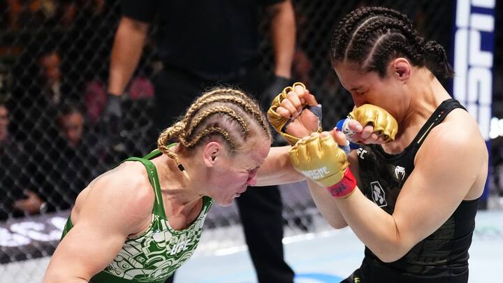 Valentina Shevchenko defeated Alexa Grasso for UFC Women's Flyweight Championship (Image Credit: @X/UFCEurope)