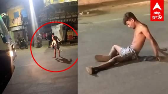 Cuddalore News | ”டேய் பஸ்ஸ நிறுத்துடா”போதை ஆசாமி ரகளைசாலையில் அடித்த லூட்டி