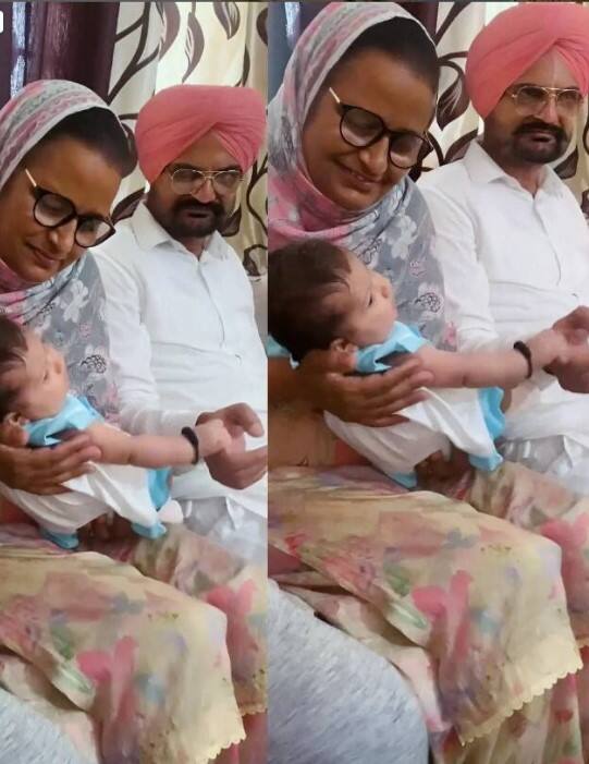 ਛੋਟੇ ਸਿੱਧੂ ਨਾਲ ਬਲਕੌਰ ਸਿੱਧੂ-ਚਰਨ ਕੌਰ ਦਾ ਵੀਡੀਓ ਵਾਇਰਲ, ਫੈਨਜ਼ ਨੇ ਲੁਟਾਇਆ ਪਿਆਰ